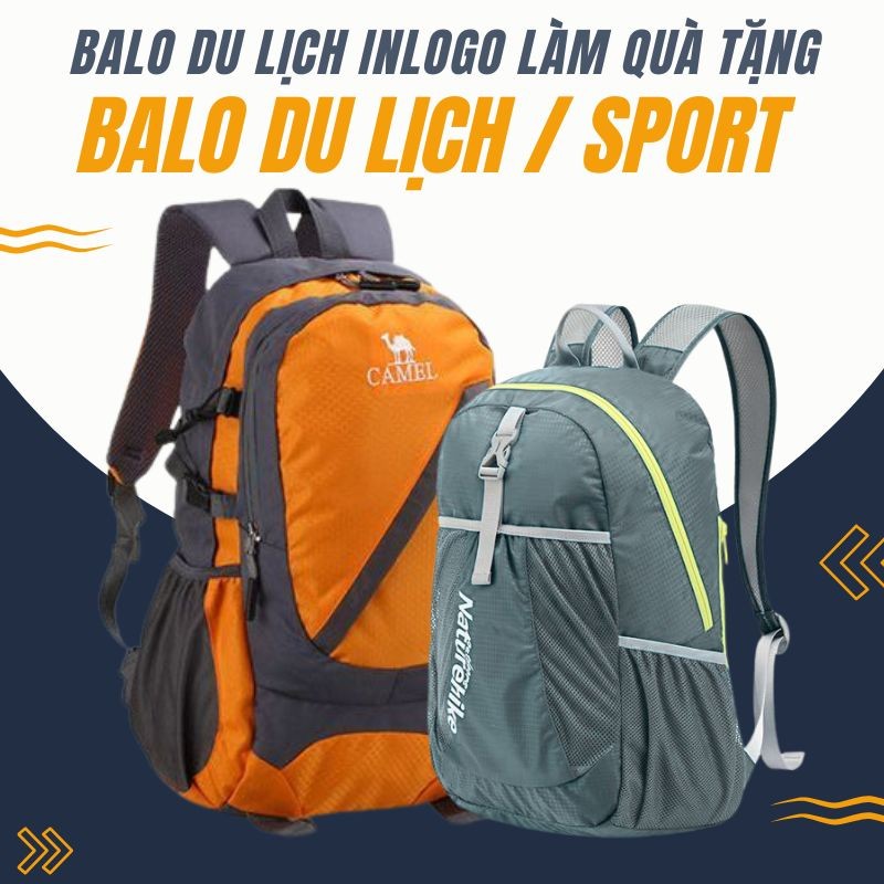 Balo học sinh in logo trường