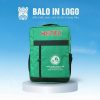 Balo laptop quà tặng in logo màu xanh lá 41x15x30cm LT-04