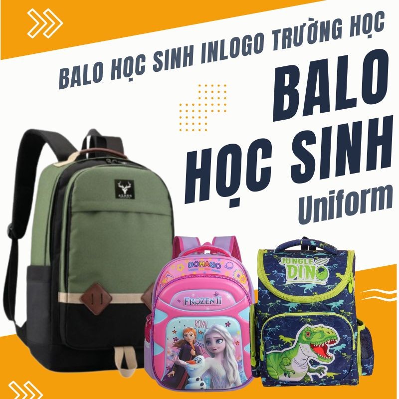 Balo laptop thêu logo doanh nghiệp