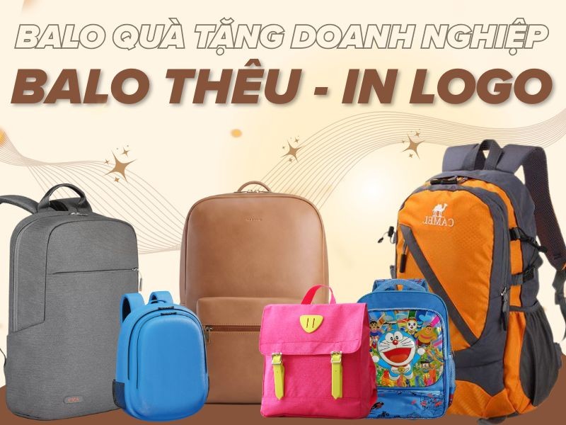 Balo quà tặng doanh nghiệp - Balo thêu logo cao cấp