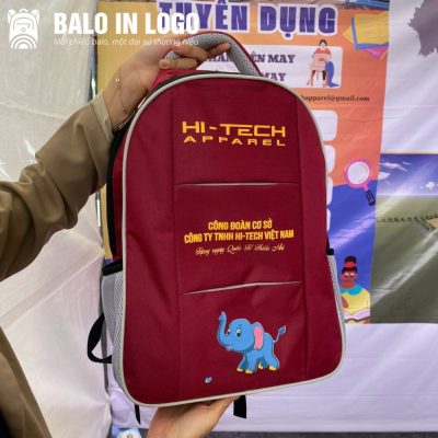 balo-hoc-sinh-qua-tang-in-logo-vai-du-600d-mau-do-in-pet-con-voi-hs-13